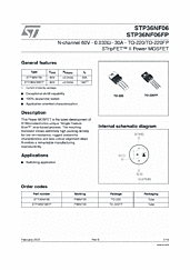 DataSheet STP36NF06FP pdf